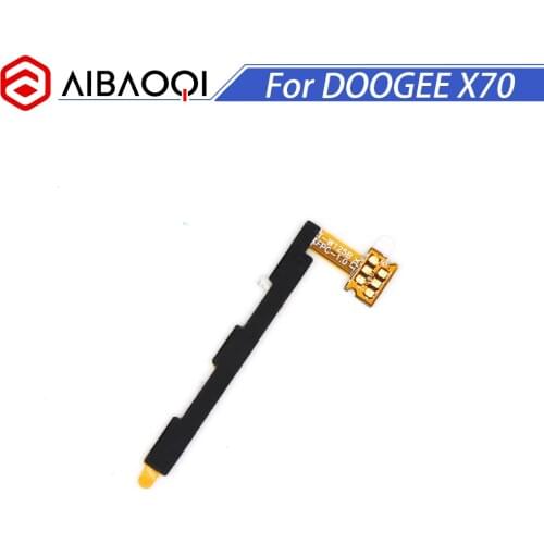 AiBaoQi 2pcs New Original power on/off+ volume FPC Key up/down button flex cable FPC For Doogee X70 Phone