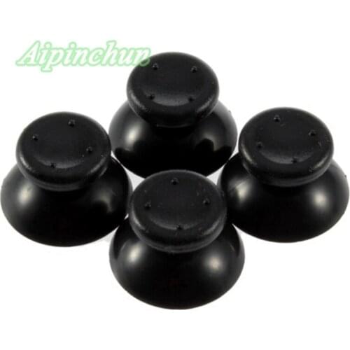 Aipinchun 4Pcs Black 3D Analog Joystick Cap Replacement For Microsoft Xbox 360 Controller Thumbsticks Xbox360 Repair Parts
