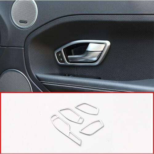 For Land Rover Range Rover Evoque 2012-2015 Automotive ABS Door Handle Frame Decoration Trim Accessories Right Hand Driver