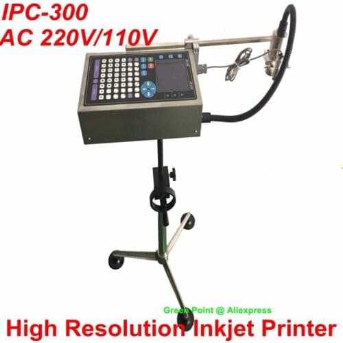 Brand New IPC-300 High Resolution Inkjet Printer IPC-300 AC 220V/110V With Inkjet Printer Conveyor Code Printer