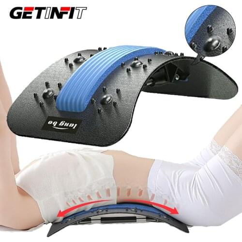 Getinfit Stretch Equipment Back Massager Stretcher Fitness Lumbar Support Relaxation Mate Spinal Pain Relieve Massager Tools