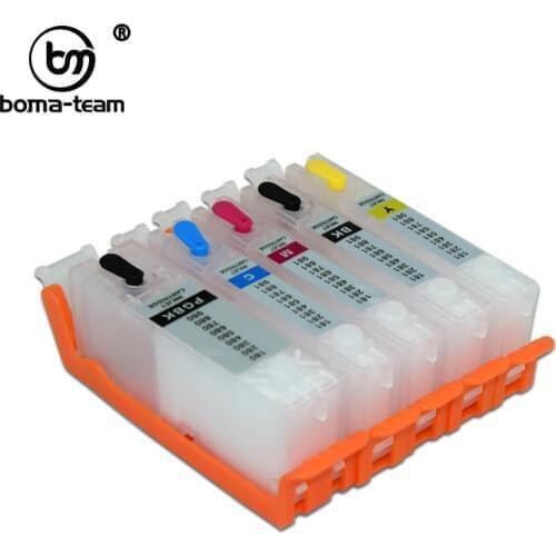 PGI280 PGI-280 CLI-281 Refill Ink Cartridge With Permanent chip For Canon TS702 PIXMA TR7520 TR8520 TS6120 TS8120 TS9120 printer