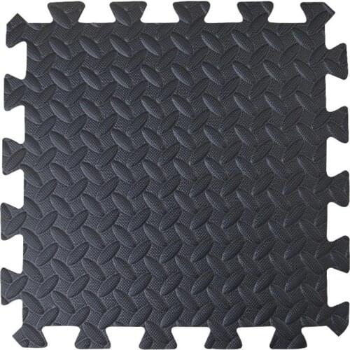 Gym Flooring Mats Puzzle Exercise Mats EVA Foam Interlocking Tiles For Home Gym Workout Leaf Grain Floor Mats Fitness Room