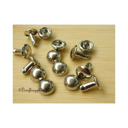 Rivets leather rivet bag clothing shoes dome studs 30 sets 8 mm nickel H15