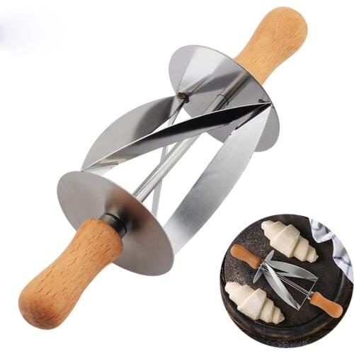 Stainless Handle baking Kitchen Knife Cutter for Making Croissant Bread Wheel Dough Pastry Baking Homemade Pizza and Bread