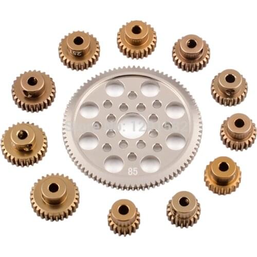 Metal 48P Spur Gear 92T 85T 80T Pinion 18T 19T 20T 21T 22T 23T 24T 25T 26T Motor Gears For Sakura R31 G31 SCX10 AX10 Traxxas HPI