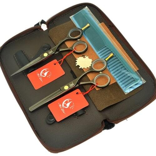 Meisha 5.5" Salon Hairdressing Scissors Kit Japan 440C Hair Cutting Shears Thinning Clipper Barbers Styling Accessories A0016A