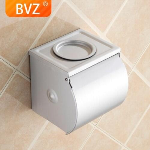 BVZ Bathroom shelves Bathroom Paper Holder Wall-mounted Bathroom Tissue Canister Napkin holder Waterproof Toilet Paper Shelf