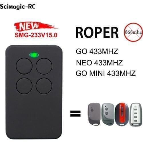 For ROPER GO MINI NEO Remote Control Compatible ROPER Gate Garage Door 433mhz Remotes
