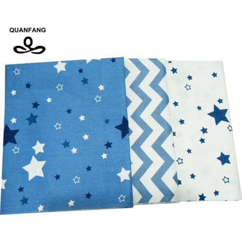 QUANFANG Twill Cotton Fabric For DIY Patchwork Quilting Sewing Tissue Of Baby Children Sheet Pillow Curtain Material 50X160cm