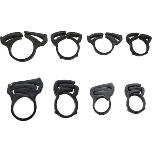 50 Pcs Adjustable DN16 DN17 DN20 DN25 Pipe Fastening Buckles Hose Connection Fixed Clips Garden Irrigation Tube Tightening Clamp