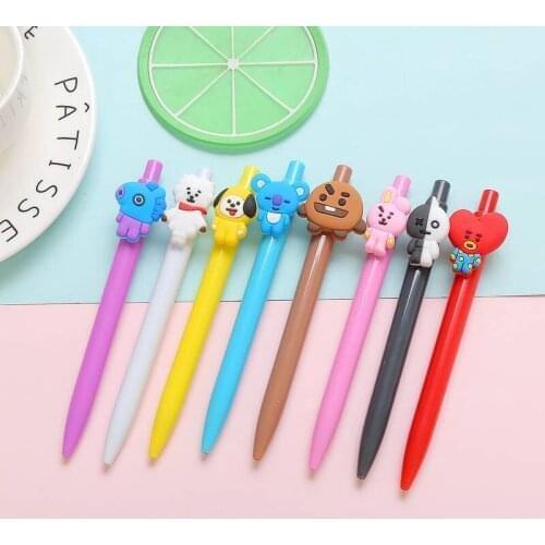 Cute Cartoon Mechanical pen Kawaii animal 0.5mm Black ink Ball Pen School Office Automatic Pen Student Stationery gift
