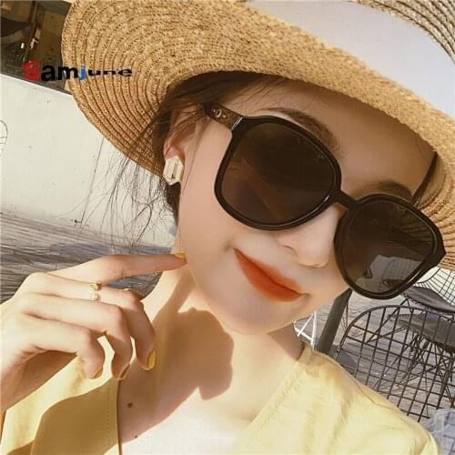Samjune Round Frame Oval Sunglasses Trendy Vintage Shades Yellow Gothic Sun Glasses For Men Ladies Brand Retro Sunglass Feminino