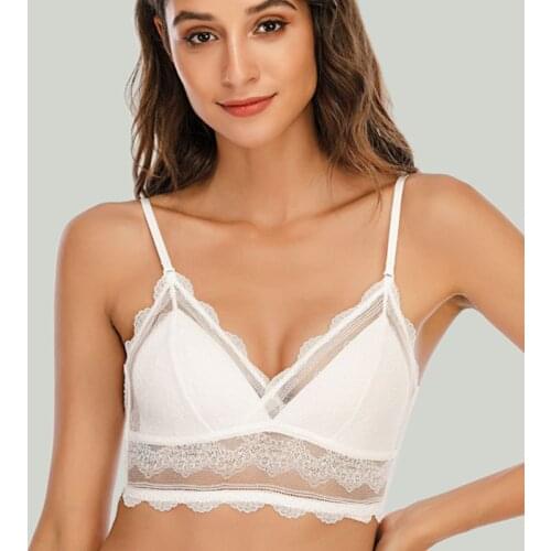 Sexy Lace Women Bra Backless Strapless Invisible Wire Free Brassiere Low Back Underwear Triangle Thin Female Bralette Lingerie