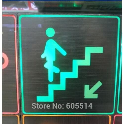 [Seven Neon]Free shipping 20sets 110*110*30mm square shape led singnal light led indicator for down stairs signal