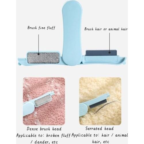 Pet Hair Remover Foldable Double-Side Magic Cloth Fur Cleaning Brushes Portable Lint Roller Remover