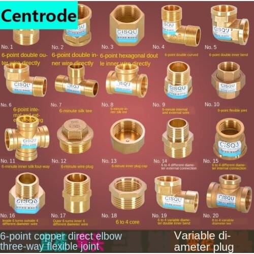 Joint Accessories 3/4IN Direct Pipe Union Four-way Turn 1/2IN Fill Core Size Head Double Inner Wire Equal Diameter Elbow Tee