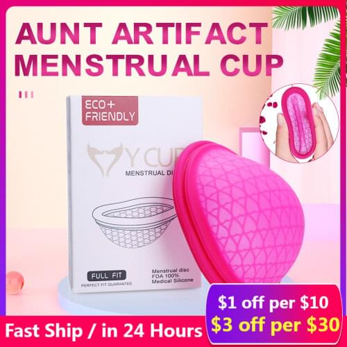 High Quality Soft Silicone Menstrual Cup Extra-Thin Sterilizing Reusable Menstrual Disk Tampon Pad Alternative Woman Care Tools