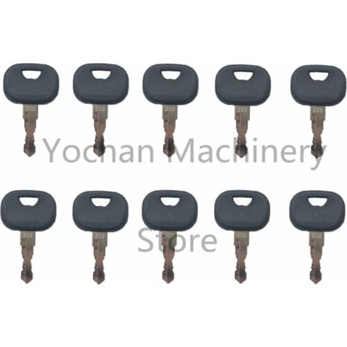 10 Pcs 606 Start Ignition Switch Key For Liebherr John Deere Heavy Equipment Excavator Loader 10221073 Free Shipping