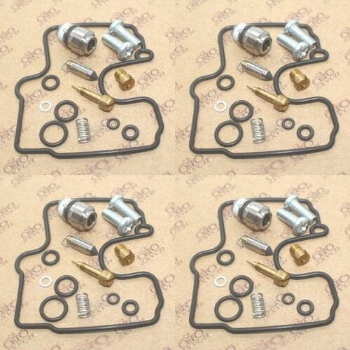 4SET For YZF R1 1998-2001 YZFR1 Carburetor Repair Kit Seal Main Slow Jets Air Mixture Screws Float Valves