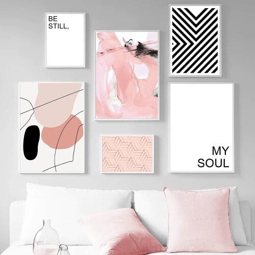 Abstract Line Wall Art Canvas Painting Geometric Posters And Prints Nordic Poster Quotes Wall Pictures For Living Room Decor