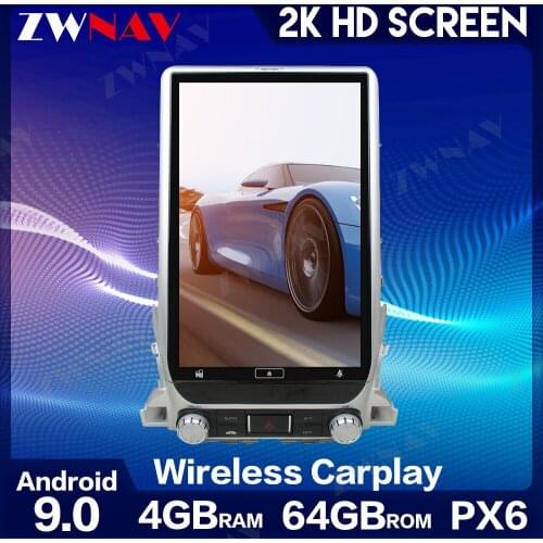 Android 9 PX6 Tesla Style Car GPS Navigation Carplay For TOYOTA LAND CRUISER LC200 2016+ Stereo Multimedia Player Radio Headunit