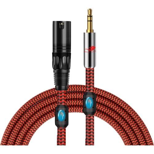 Premium Audio Cable Mini Jack 3.5mm to XLR for Amp Mixer PC Sound Card Regular 3 Pin XLR to 3.5 1/8" Hifi Cable OFC 1M 2M 3M 5M