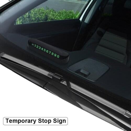 Car Temporary Parking Card Phone Number Card Plate Sticker For Mercedes Benz W203 W210 W211 W204 C E S CLS CLK CLA SLK