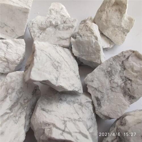 Wholesale White Howlite Turquoise Decorative Rough Stone