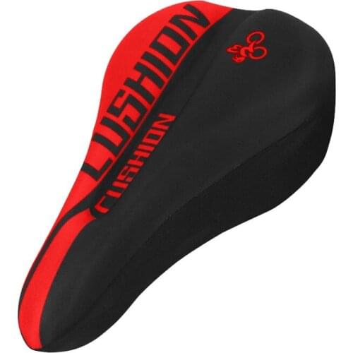 Gel Bike Seat Cover Waterproof Comfortable Bike Seat Cushion Bike Saddle Cover for Kids Men and Women Red