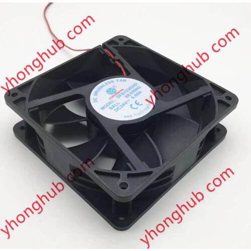 DFB123824D DC 24V 0.60A 120x120x38mm 2-Wire Server Cooling Fan