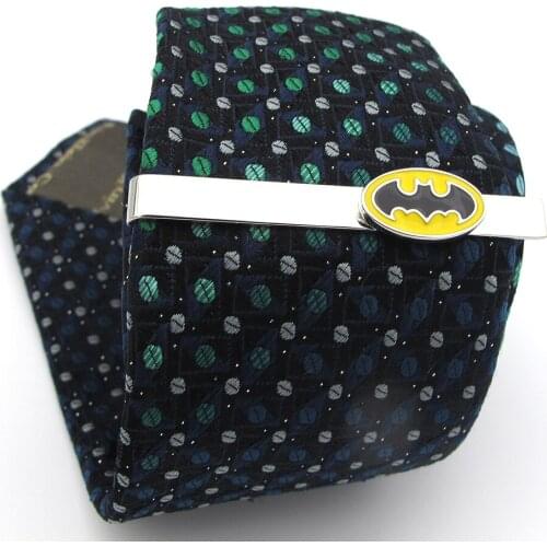 Superheroes Movie Tie Clips Copper Material Yellow Color Tie Pins Free Shipping