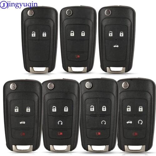 Jingyuqin 2/3/4/5 Buttons Remote Key Shell Case Cover For OPEL/VAUXHALL For Astra J Corsa E Insignia Zafira C Filp Car Key Case