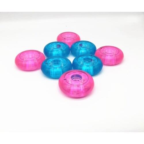 8 pieces 83A 64mm 68mm 70mm Inline Skating Wheel for Kids Children Roller Skates Shoes Blue Rose Skating Tyre for SEBA Junior