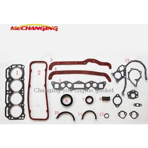 A12 A12S For NISSAN SUNNY OR NISSAN CHERRY OR PULSAR Head gasket kit Engine Gasket Full Set Engine Parts OEM 10101-H3927