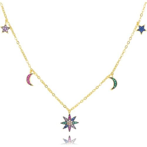 LARRAURI Luxury Cubic Zirconia Statement Necklace For Women Wedding Best Friend Silver Geometric Resizable Choker Necklace