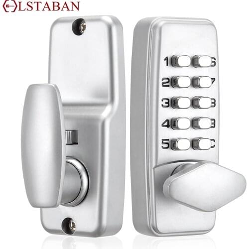 LSTABAN Hot Digital Password Door Lock Mechanical Code Keyless Entry Door Lock Waterproof Generation Password Electronic Lock