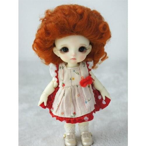 JD174 1/8 1/6 mohair doll wigs size 5-6inch 6-7inch Lovely curly BJD wigs fashion doll accessories