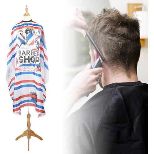 Hairdressing Cloth Retro Stripes Inkjet Cape Haircut Apron Broken Hair Salon Cutting Barber Hairdresser Apron Barber Supplies
