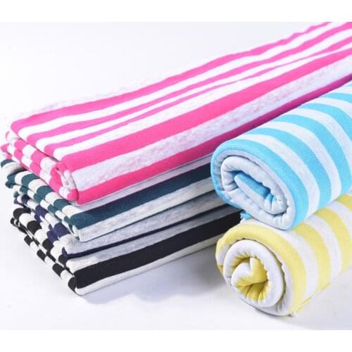 Stripe Linen Viscose Knit Jersey Fabric For Sewing Summer t Shirts 50*150cm/Piece A0421