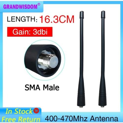 10pcs Walkie Talkie Antenna UHF 400-470Mhz compatible for car building NAE6483 GP300 GP340 GP360 GP380 CP200 CP200D HT1250 EP450