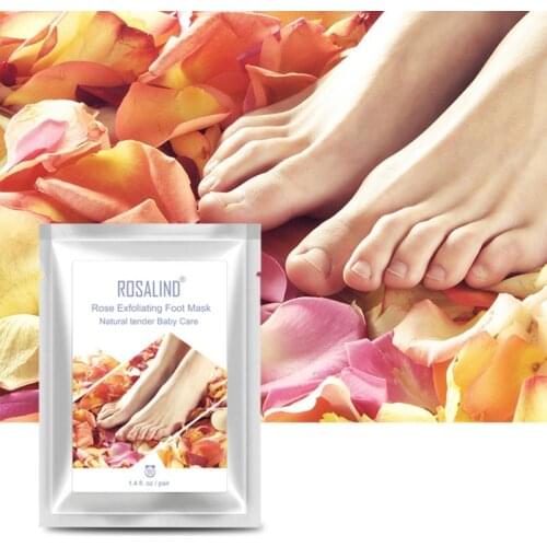 Rose Foot Peel Mask Only Need Remove Dead Skin Thoroughly In 2-7 Days Foot Mask Peeling Cuticles Foot Care