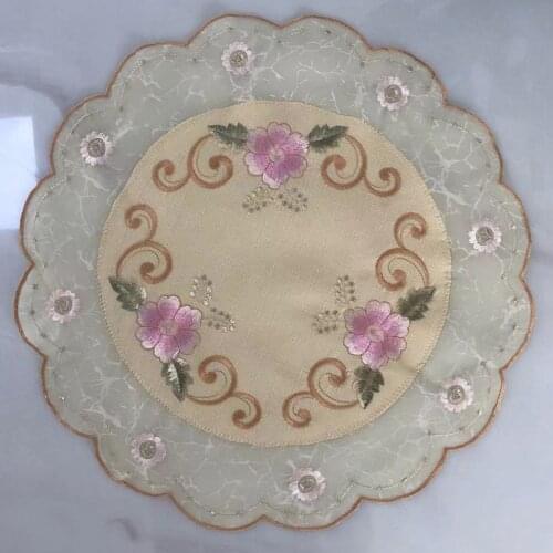 6 PCS of Napkin Eat Mat, Table Cloth Embroidery table MATS, Non-slip, Kitchen Accessories, Cup Mat, Glass Mat Chinese Style