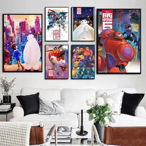 Diamond Painting Disney Animation Big Hero 6 Big White Posters Full Square&Round embroidery mosaic Cross stitch Home Decor