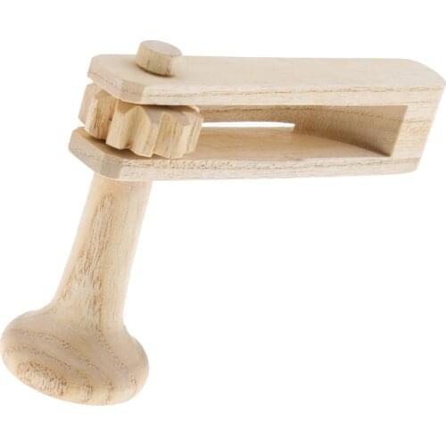 Wooden Castanet Hand Clapper Ratchet Noise Maker For Christmas Gift