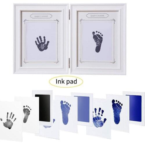 Baby Footprints Handprint Kit Baby Large Ink Pads Non-Toxic Pet Paw Prints Baby Souvenir Imprint Card Support Dropshipping