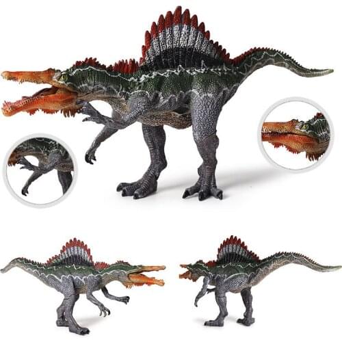 Dinosaur Spinosaurus Moroccan Model Toy Static Solid Action Figures Animal Model Collection Children Decoration Gift Party