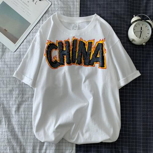 Summer mens short-sleeved t-shirt trend loose round neck fake two-piece tops mens tide brand casual all-match bottoming shirt