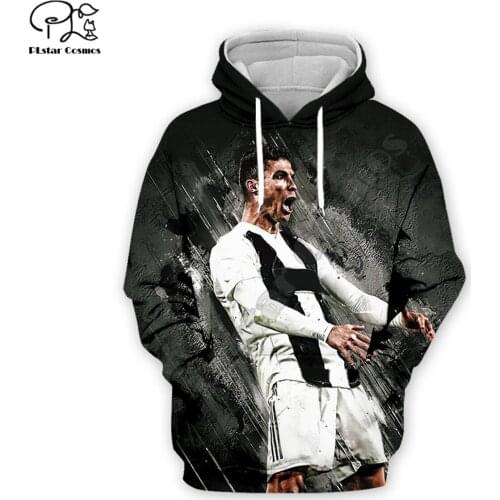 Fashion Football star Ronaldo hoodies 3D printed Sweatshirt Hoodie Harajuku Autumn Streetwear women foe men Casual Tracksuit