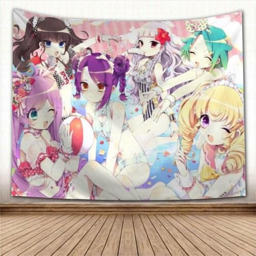 Idol Time Pripara Wall Hanging Tapestry Sheets Home Decorative Tapestries Beach Towel Yoga Mat Blanket Table Cloth Wall Tapestry